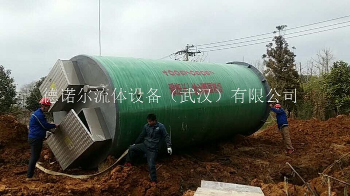 泵站到達(dá)現(xiàn)場安裝